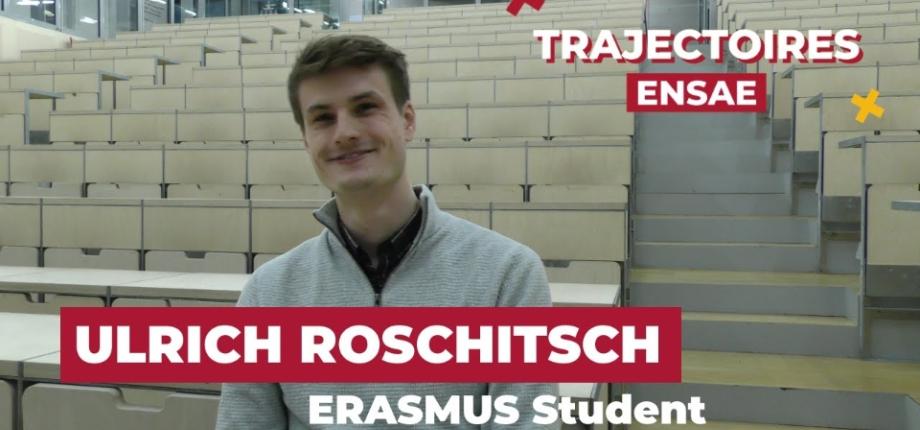 Ulrich Roschitsch, élève-ingénieur en Erasmus + à l’ENSAE Paris