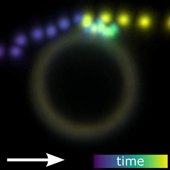 When Brownian motion helps trapping particles